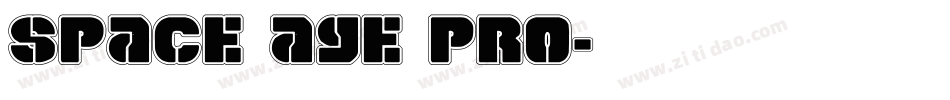 Space Age PRO字体转换